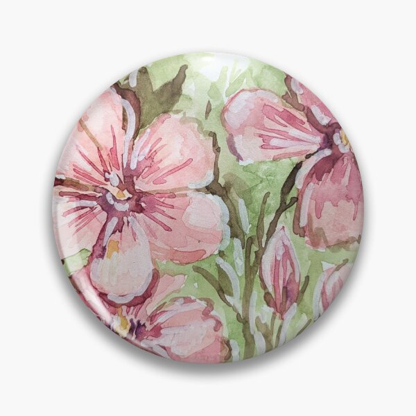 Item preview, Pink Watercolor Wildflowers designed and sold by Kara Draws.