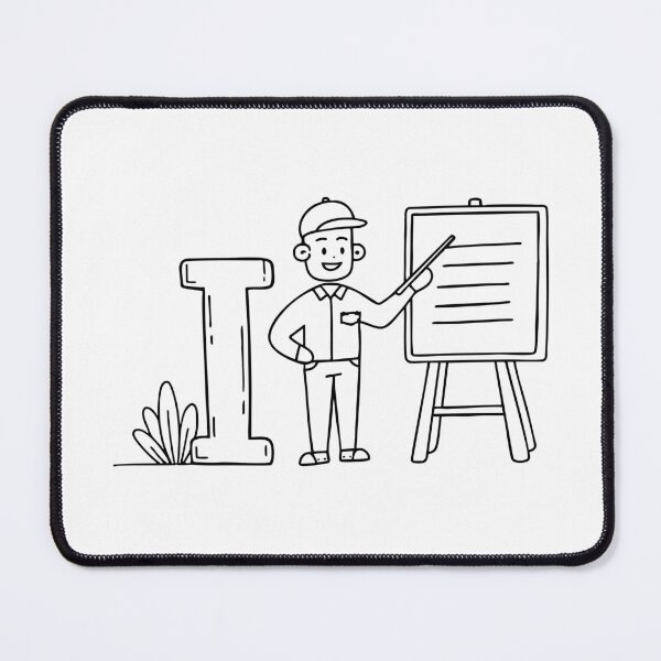 Item preview, A doodle illustration of letter I and Instruction designed and sold by rasagamastore.