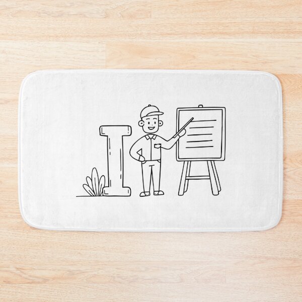 Item preview, A doodle illustration of letter I and Instruction designed and sold by rasagamastore.