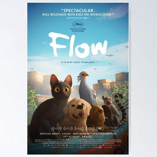 Item preview, Flow Movie - Flow Animals - Flow Poster designed and sold by Fives55.