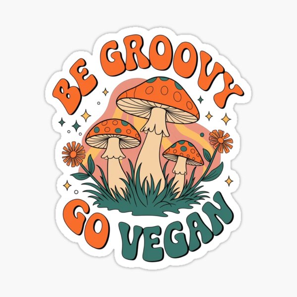 Artikel-Vorschau von Werde groovig und werde vegan, designt und verkauft von DropRomance.