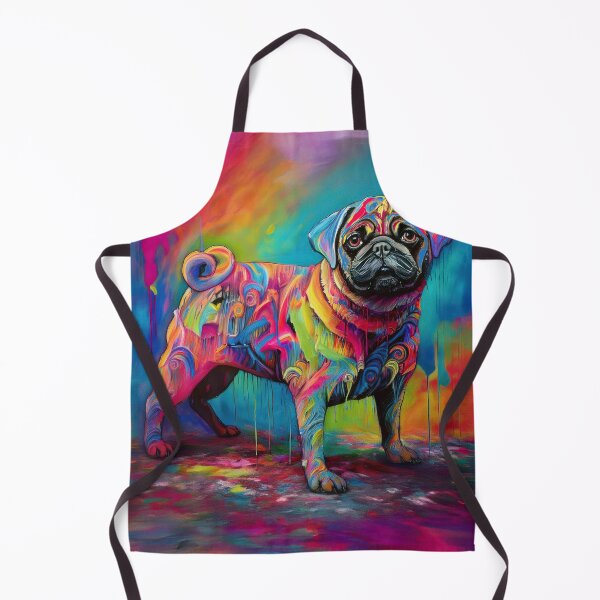 Item preview, Urban Abstract Graffiti Pug Dog – Vibrant Street Art Style designed and sold by Phat Dog Designs .