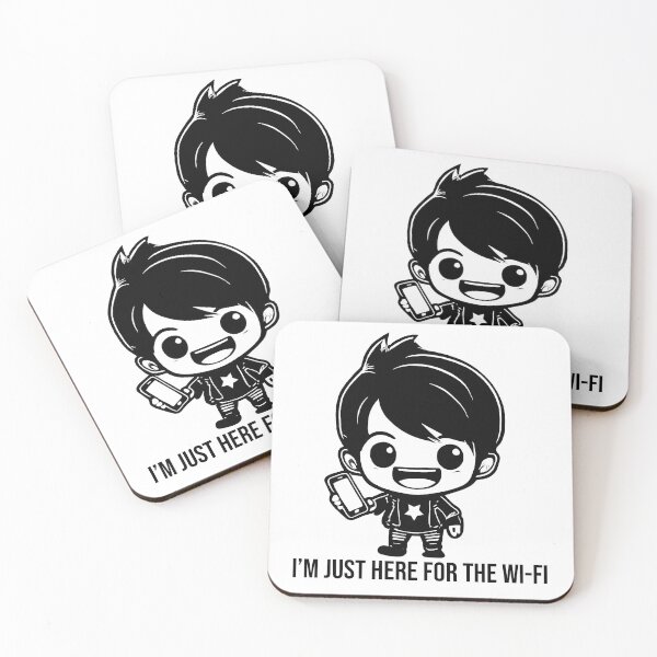 Item preview, "I'm Just Here For The Wi-Fi" designed and sold by Screaming Internally Designs.