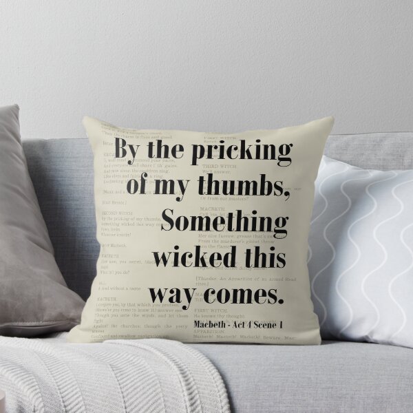 Aperçu de l'œuvre Piquer les pouces Macbeth Shakespeare Citation Littérature créée et vendue par kakarikihill.