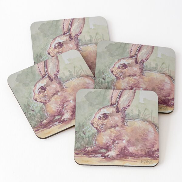 Item preview, Watercolor Bunny designed and sold by Kara Draws.