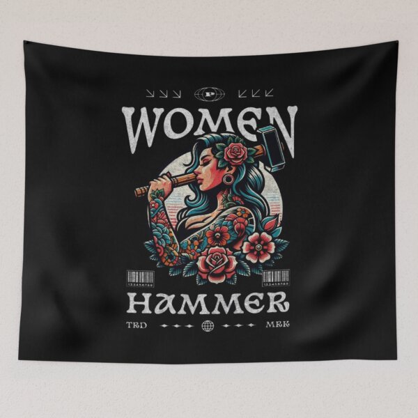 Item preview, Strong Women Whit Hammer designed and sold by KolinBoy.