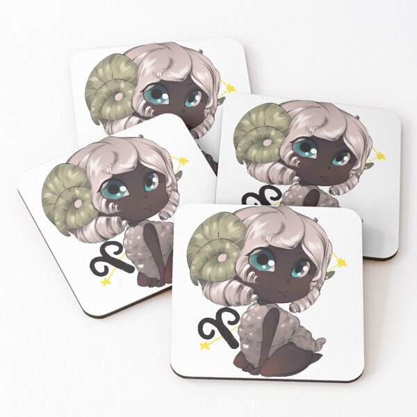 Item preview, Aries White Chibi Anime Girl, designed and sold by Vapishop.