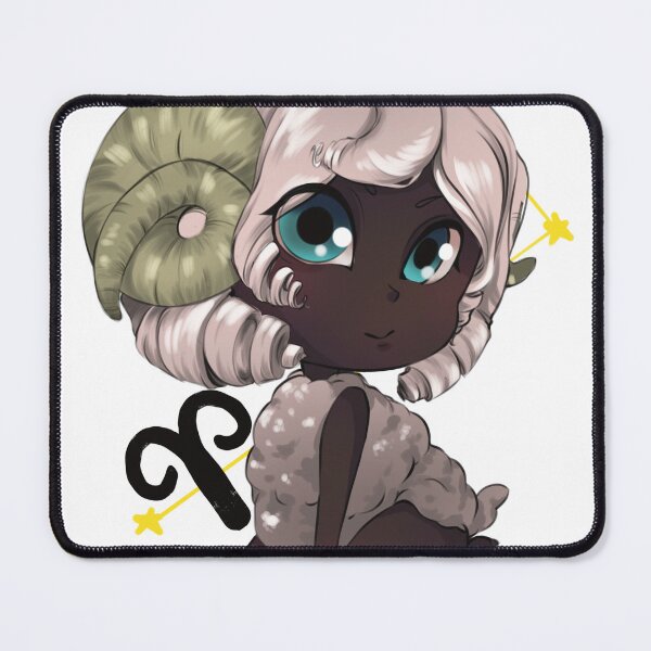 Item preview, Aries White Chibi Anime Girl, designed and sold by Vapishop.