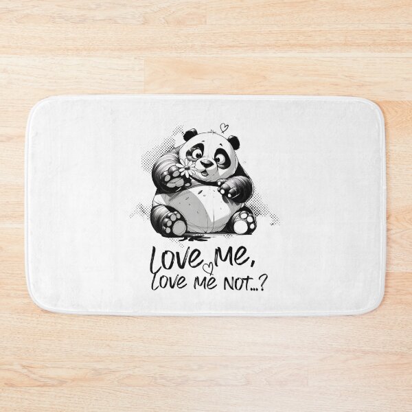 Item preview, Cute Panda Plucking Petals – 'Love Me, Love Me Not' Tee designed and sold by DAMOTAmagazine.
