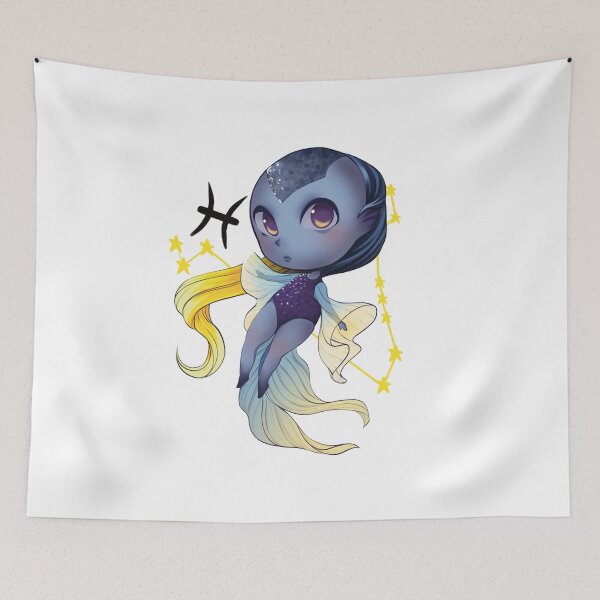 Item preview, Pisces Chibi Anime Cute Girl designed and sold by Vapishop.
