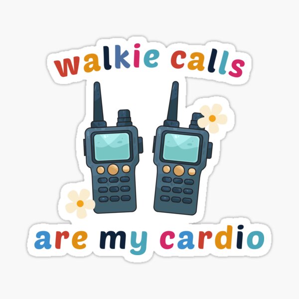 Aperçu de l'œuvre Les appels walkies sont mon cardio créée et vendue par Alberto Dominguez.