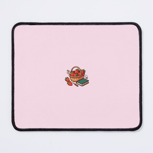 Item preview, Cottagecore Summer Bookish Strawberry Sticker designed and sold by needfulthingsco.