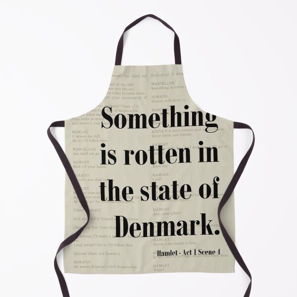 Item preview, Something is Rotten Hamlet Shakespeare Quote Literature designed and sold by kakarikihill.