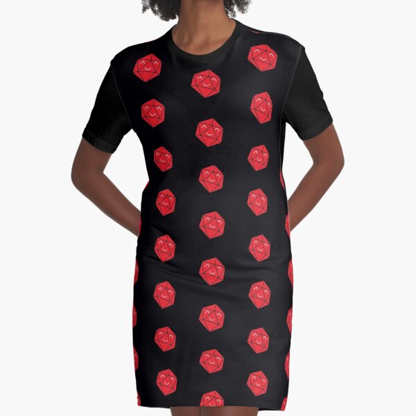 Happy D20 Graphic T-Shirt Dress