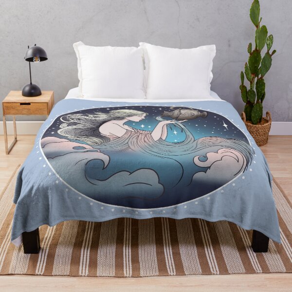 Item preview, Celestia the Aquarius - Light Steel Blue designed and sold by MaryAura.