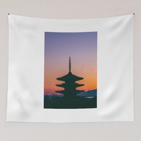 Item preview, japanese temple in the evening designed and sold by japan-one.