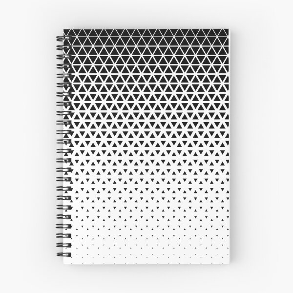 Aperçu de l'œuvre Dégradé triangulaire géométrique noir et blanc créée et vendue par AppliedDesigns1.