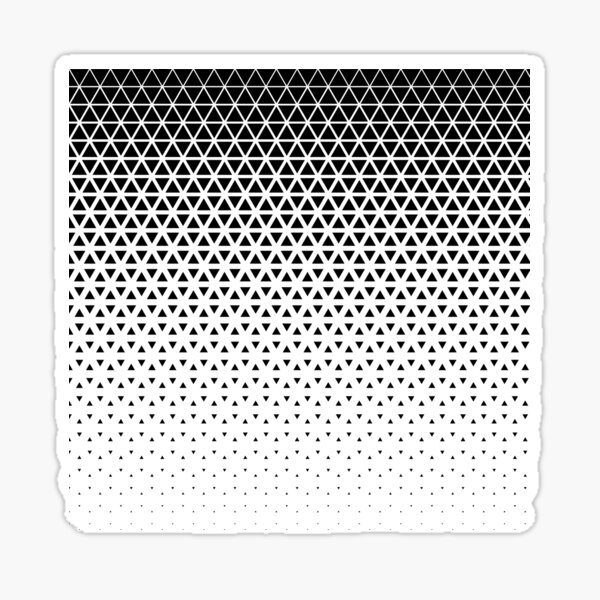 Item preview, Geometric Black & White Triangular Gradient designed and sold by AppliedDesigns1.