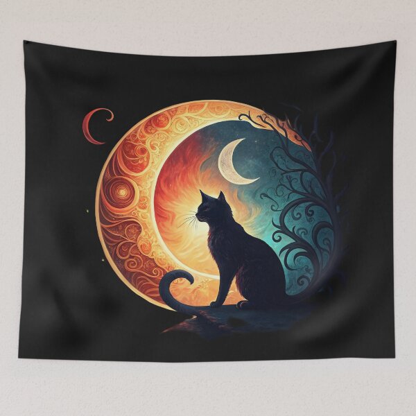 Artikelvorschau, Mondfinsternis-Katze entworfen und verkauft von GogoGrove.