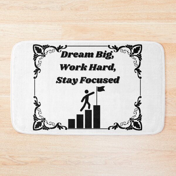 Item preview, Dream Big, Hustle Hard, Stay Focused - Motivation for Success designed and sold by World-Shop25.