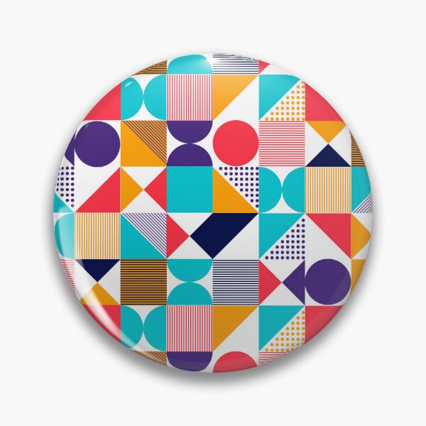 Item preview, Vibrant Geometric Patchwork Pattern designed and sold by AppliedDesigns1.