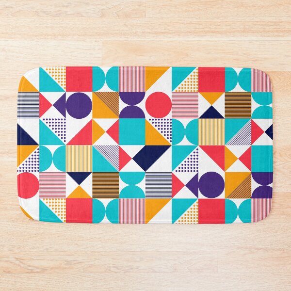 Item preview, Vibrant Geometric Patchwork Pattern designed and sold by AppliedDesigns1.