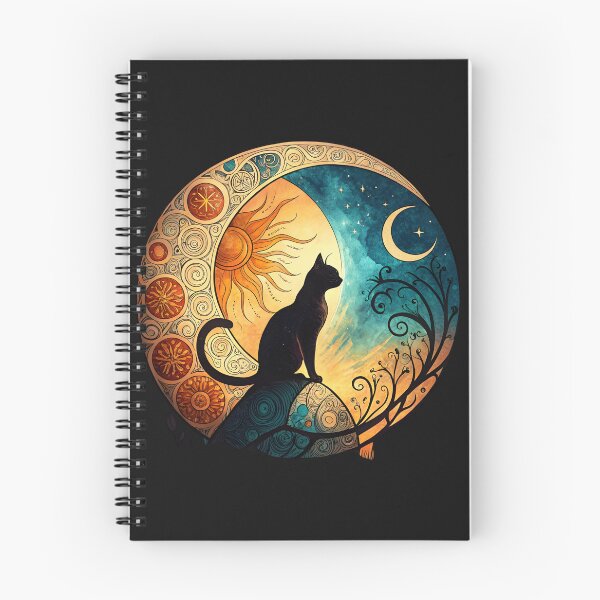 Item preview, Eclipse Cat moon and sun designed and sold by GogoGrove.