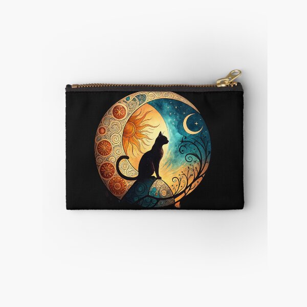 Item preview, Eclipse Cat moon and sun designed and sold by GogoGrove.