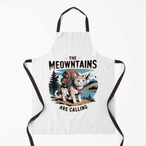Item preview, The Meowntains Are Calling Cat designed and sold by Alberto Dominguez.