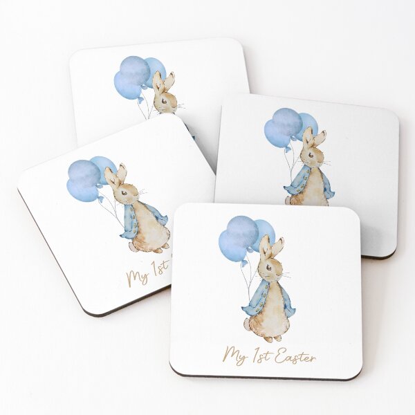 Item preview, My First Easter Bunny with Blue Balloons designed and sold by JoelFox165.