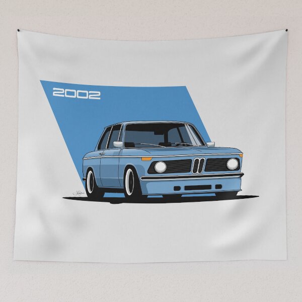 Item preview, 1968-1972 2002 Blue tii classic racer designed and sold by blackdogshop.