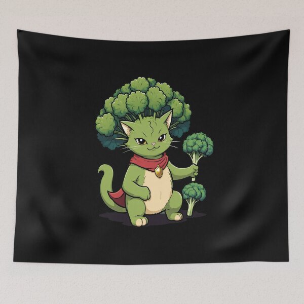 Item preview, Quest Fantasy Squad Broccoli Funny Cat designed and sold by AxstinGraphics.