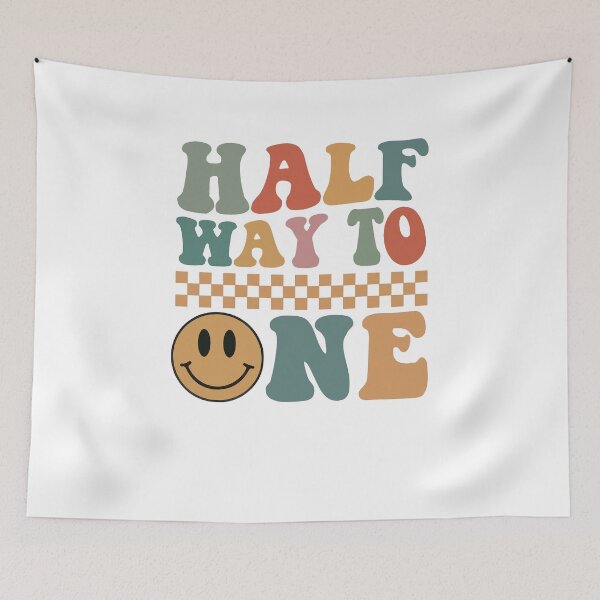 Item preview, Halfway to One Retro Milestone designed and sold by JoelFox165.