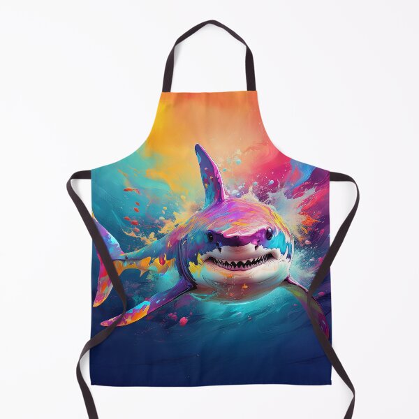 Item preview, Urban Abstract Graffiti Shark, Vibrant Street Art Ocean Design designed and sold by Phat Dog Designs .