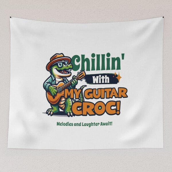 Item preview, The guitarist crocodile designed and sold by chrisinc.
