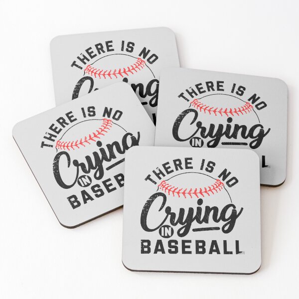 Item preview, Funny Baseball Saying - There Is No Crying In Baseball - Baseball Player designed and sold by LazyLoungeCo.