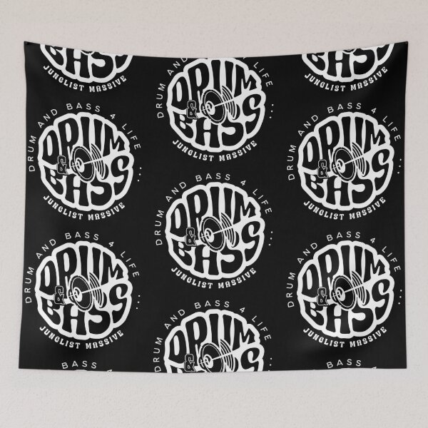 Item preview, DRUM AND BASS  - DNB Speaker Icon (White)  designed and sold by Discothreadz.