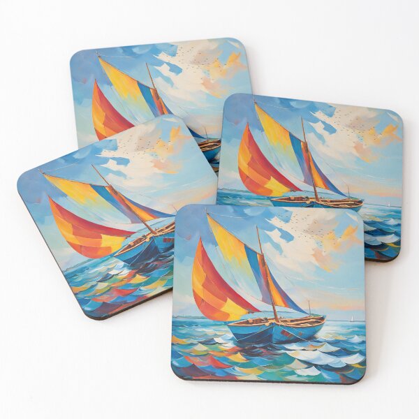 Item preview, Sailboat Modern Abstract funny Design designed and sold by Modern-Tropical.
