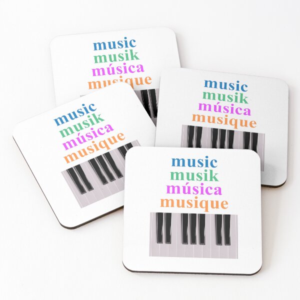 Item preview, Piano Keyboard Music Text in Multiple Languages designed and sold by KTSubz Faith & Fun Designs.