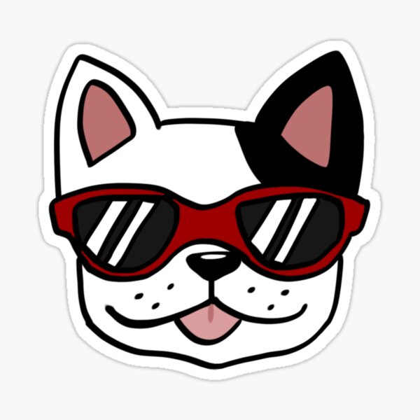 Artikel-Vorschau von Sonnenbrille mit französischer Bulldogge, designt und verkauft von stickersbyalyx.