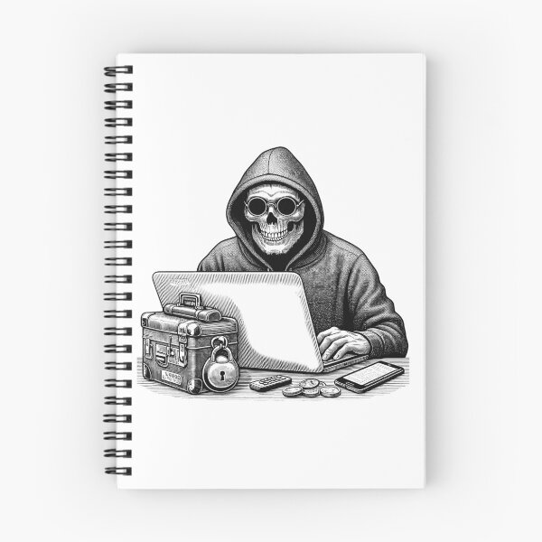 Item preview, Digital Espionage Masked Hacker at Work designed and sold by NTGUILTY.