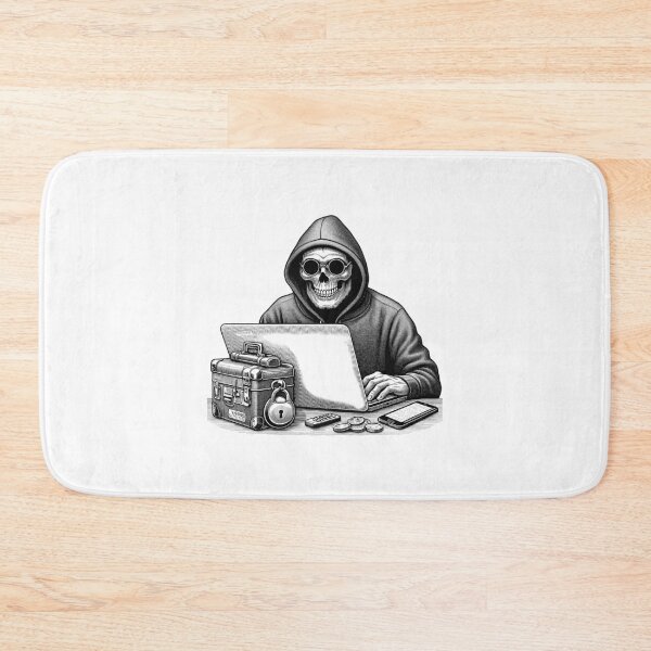 Item preview, Digital Espionage Masked Hacker at Work designed and sold by NTGUILTY.