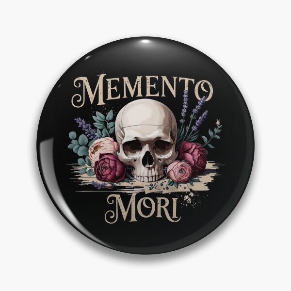 Item preview, Memento Mori | Dark Academia Skull with Dried Flowers Design designed and sold by TheVelvetArchive.