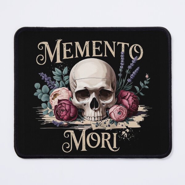 Item preview, Memento Mori | Dark Academia Skull with Dried Flowers Design designed and sold by TheVelvetArchive.