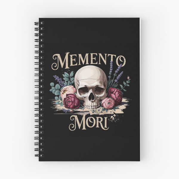 Item preview, Memento Mori | Dark Academia Skull with Dried Flowers Design designed and sold by TheVelvetArchive.