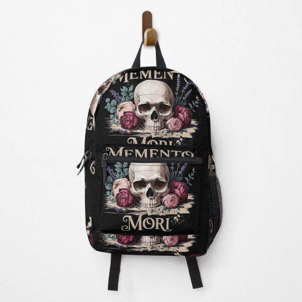 Item preview, Memento Mori | Dark Academia Skull with Dried Flowers Design designed and sold by TheVelvetArchive.