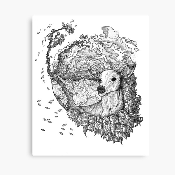 Item preview, DOE IN A STORM designed and sold by Rabid-Ink.