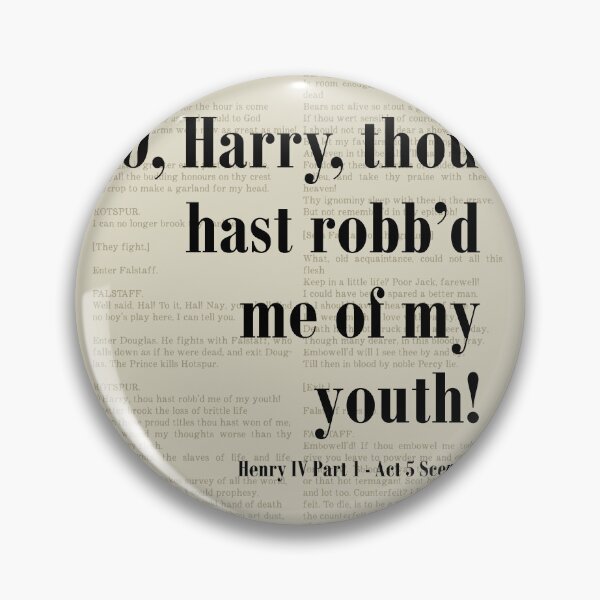 Item preview, O Harry Henry IV Shakespeare Quote Literature designed and sold by kakarikihill.