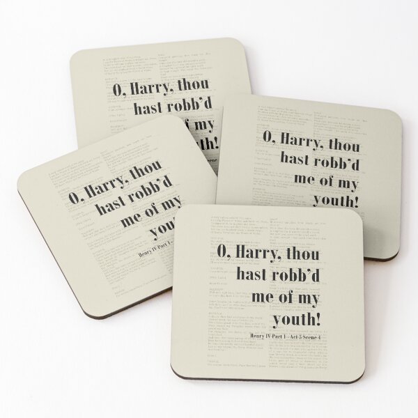 Item preview, O Harry Henry IV Shakespeare Quote Literature designed and sold by kakarikihill.
