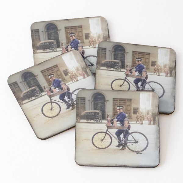 Item preview, Vintage 1920s Bike Messenger Boy with Miniature Girls - dePace' designed and sold by mrpropcake.